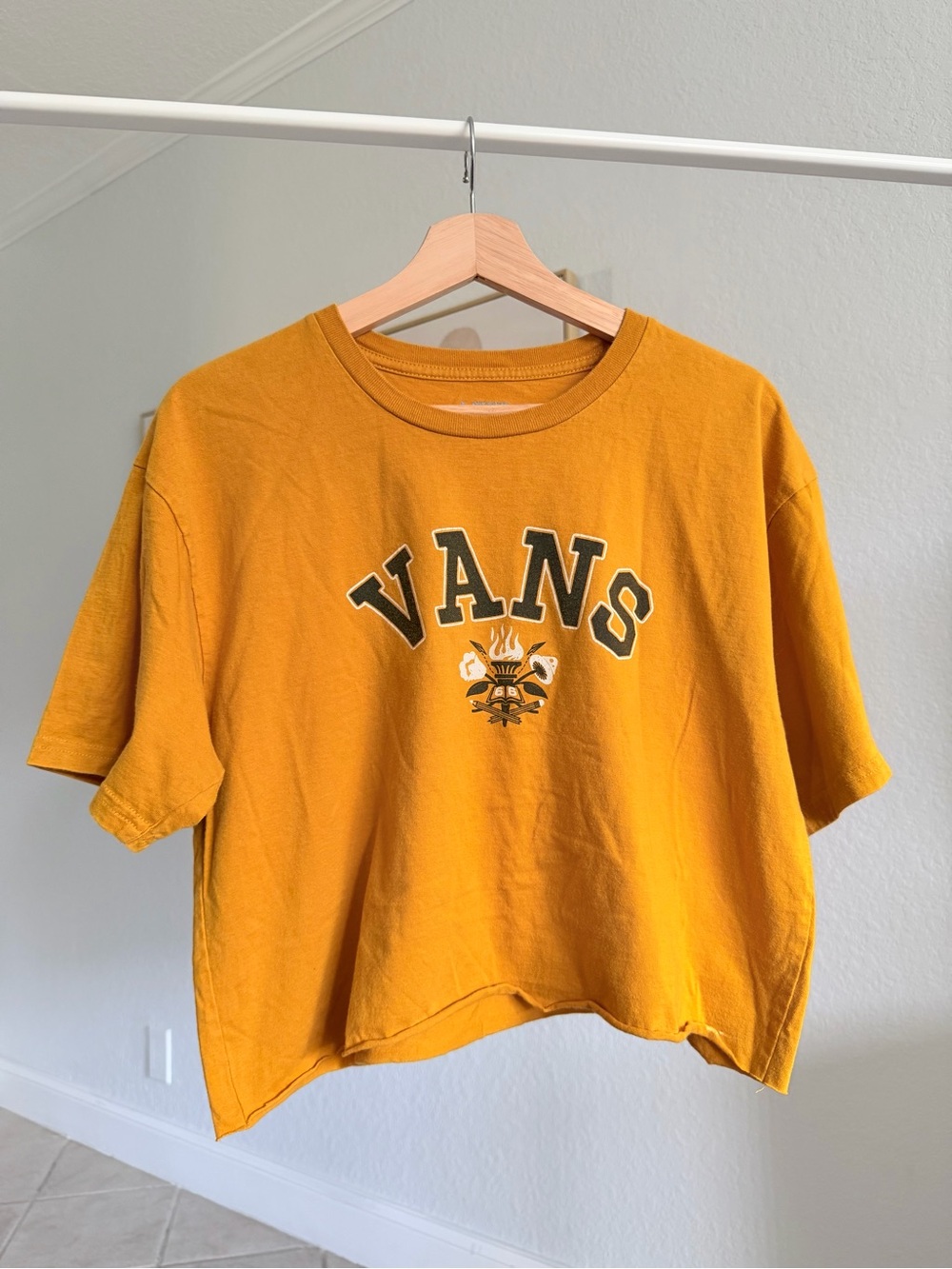 Vans old school Logo Crop Tee